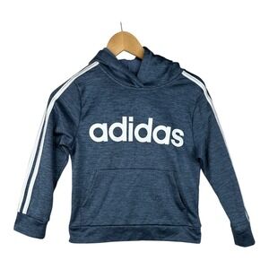 Adidas Boys Hooded Sweater‎ size Small Blue/White